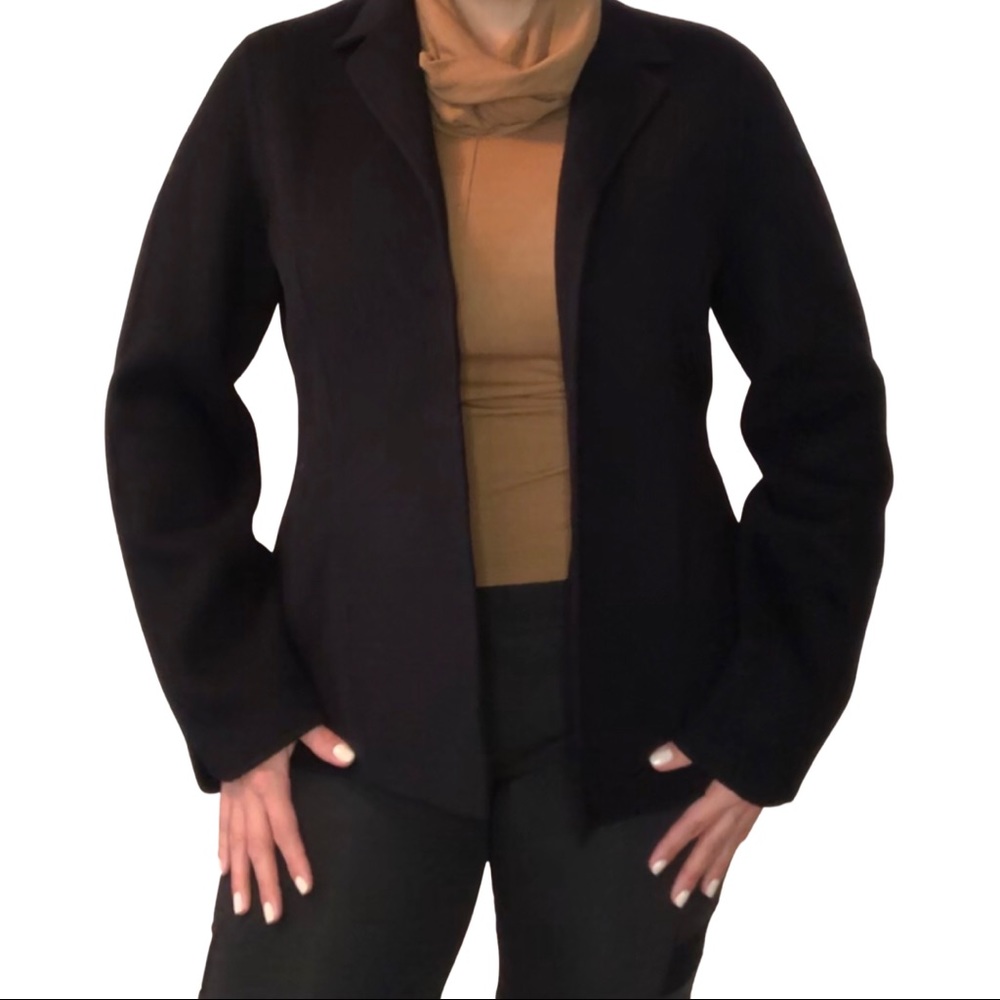 Alfani Black Wool Coat Jacket